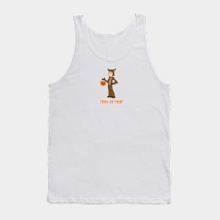 Halloween trick or treat wolf costume cartoon Tank Top